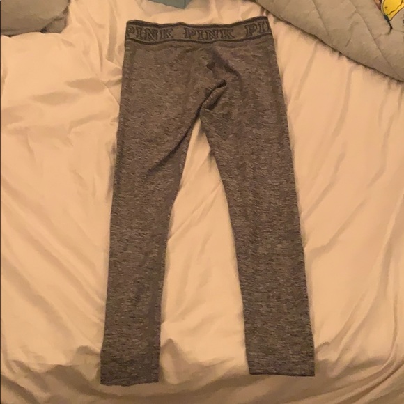 Victoria Secret Pink Leggings Grey/ White blend - Picture 2 of 2